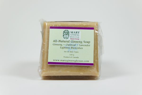 Hand-made Ginseng Oatmeal Lavender Soap (100 g)