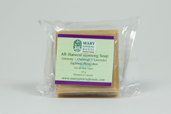 Hand-made Ginseng Oatmeal Lavender Soap (45 g)